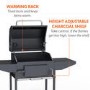 GRADE A2 - The American Tennessee Charcoal Grill BBQ with Chimney Smoker Function