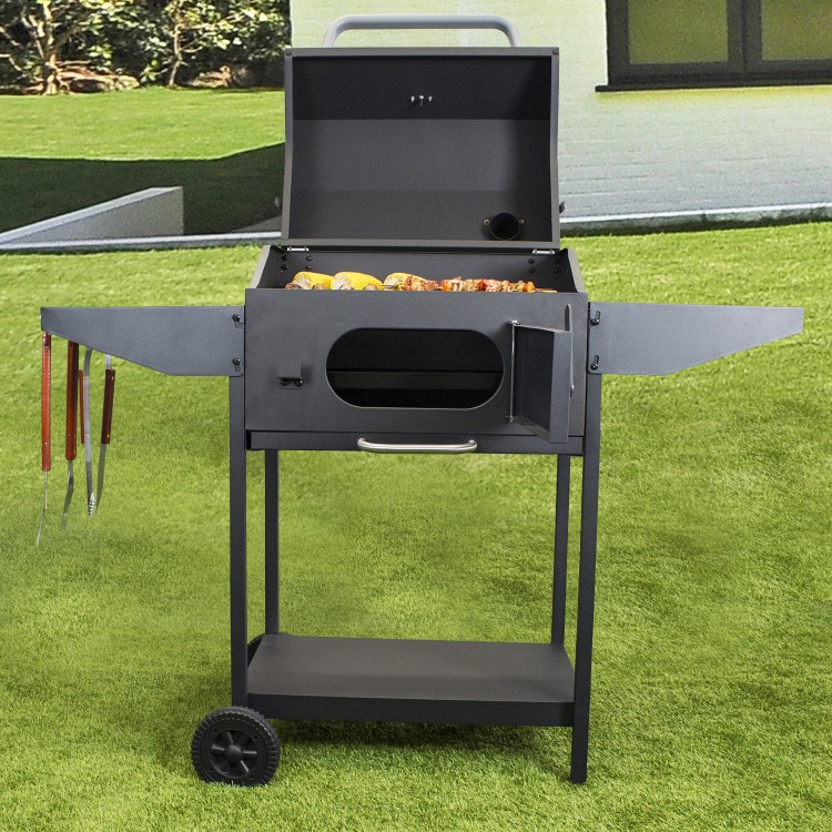 Refurbished Boss Grill Tennessee - Charcoal Grill with Chimney Smoker BBQ