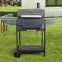 GRADE A2 - The American Tennessee Charcoal Grill BBQ with Chimney Smoker Function