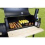 Black Barrel Charcoal Smoker BBQ - Includes BBQ Cover and Utensil Set