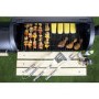 Black Barrel Charcoal Smoker BBQ - Includes BBQ Cover and Utensil Set