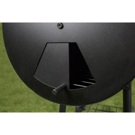 Black Barrel Charcoal Smoker BBQ - Includes BBQ Cover and Utensil Set
