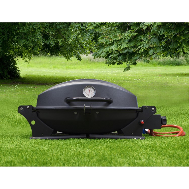 Boss Grill Louisiana Portable - Single Burner Gas BBQ Grill with Trolley
