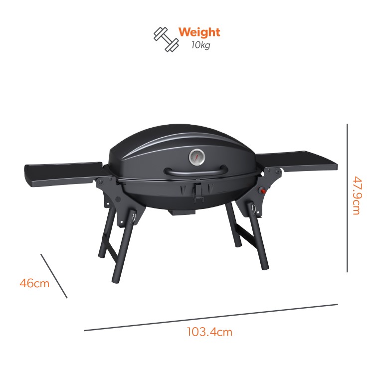 Refurbished The Louisiana Portable One Burner Gas BBQ Grill.