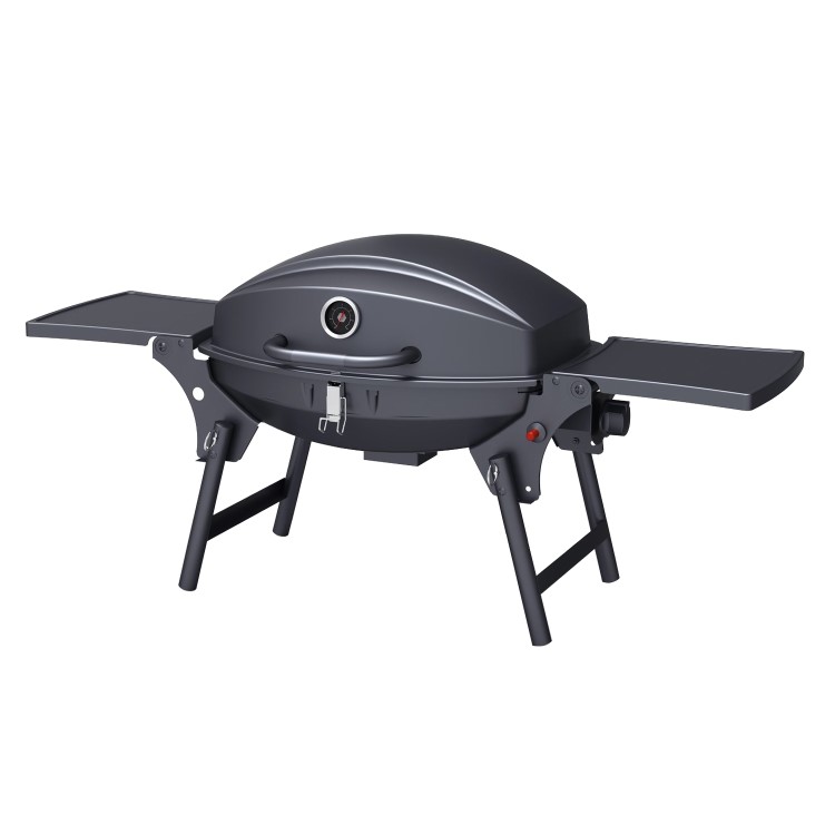 Boss Grill Louisiana Portable - Single Burner Gas BBQ Grill with Trolley