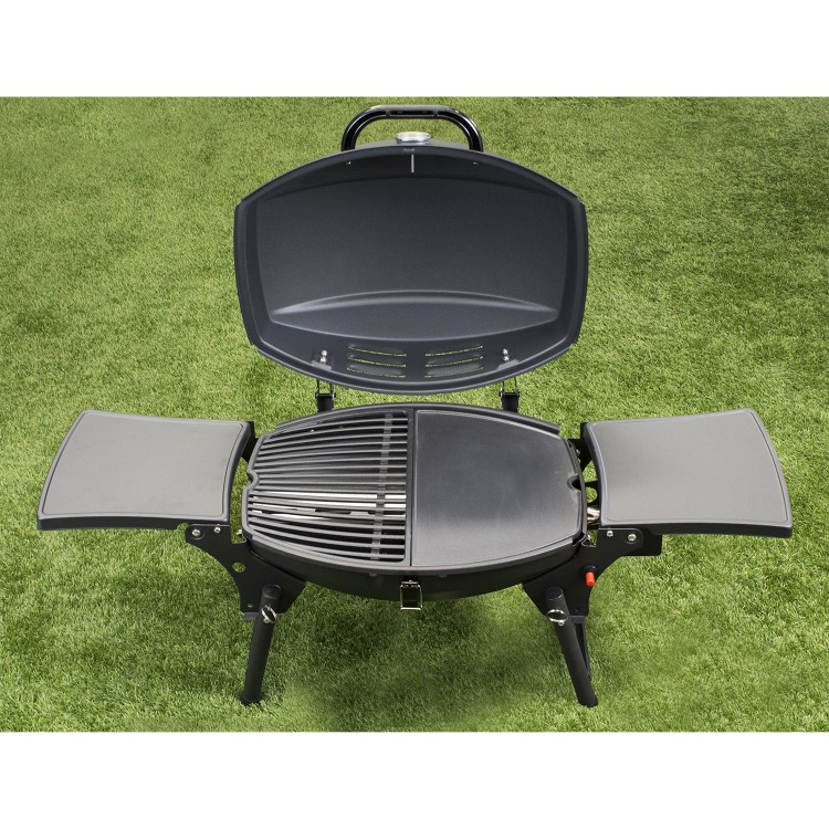 Boss Grill Louisiana Portable - Single Burner Gas BBQ Grill with Trolley