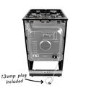 electriQ 50cm Gas Cooker - Black