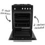 electriQ 50cm Gas Cooker - Black
