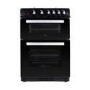 GRADE A3 - electriQ 60cm Double Oven Gas Cooker Black