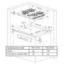 electriQ 60cm 4 Burner Gas On Glass Hob - Mirrored Black Glass 