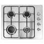 GRADE A2 - electriQ 60cm Stainless Steel 4 Burner Gas Hob