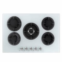 electriQ 75cm Gas on Glass hob in White