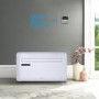 GRADE A5 - electriQ 10000 BTU Wall Mounted Heat Pump Air Conditioner with Smart App for rooms up to 30 sqm 