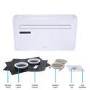 GRADE A2 - Refurbished electriQ iQool 10000 BTU Wall Mounted Air Conditioner with Heating Function