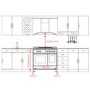 electriQ 90cm Dual Fuel Double Oven Range Cooker Black