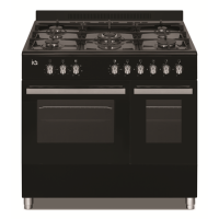 electriQ 90cm Dual Fuel Double Oven Range Cooker Black electriQ 90cm Dual Fuel Double Oven Range Cooker Black
