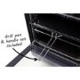 electriQ 90cm Dual Fuel Double Oven Range Cooker Black