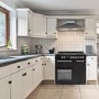 electriQ 90cm Dual Fuel Triple Cavity Range Cooker - Black