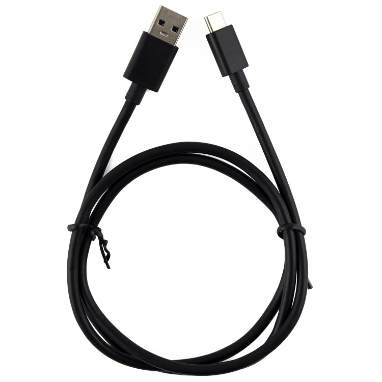 Refurbished electriQ USB-C Cable 90cm - Black - Fast Charge Compatible