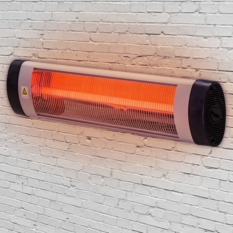 Electriq Wall Mounted Electric Patio Heater - 2kW with Automatic Thermostat