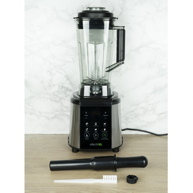GRADE A2 - electriQ 1250W Multi Functional Blender - Smoothie and Soup Maker with Digital Controls - Black
