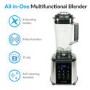 GRADE A2 - electriQ 1250W Multi Functional Blender - Smoothie and Soup Maker with Digital Controls - Black