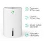 Refurbished electriQ Compact Ultra Quiet Dehumidifier with 900ml Tank