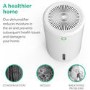 Refurbished electriQ Compact Ultra Quiet Dehumidifier with 900ml Tank