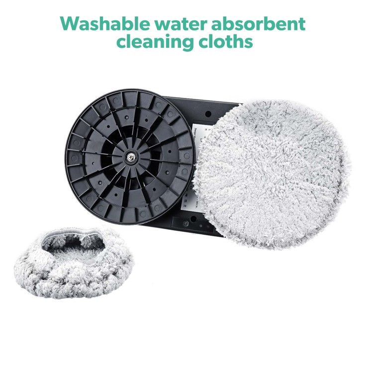 Replaceable Water Absorbent Washable Cleaning Pads for Clara Window Robot Vacuum Cleaner - pack of 6 pairs