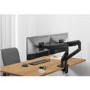 Box Opened electriQ Dual Premium Monitor Arm with USB A/C Ports For Up to x2 45" Screen