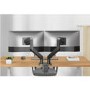 Box Opened electriQ Dual Premium Monitor Arm with USB A/C Ports For Up to x2 45" Screen