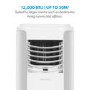 GRADE A3 - electriQ 12000 BTU Portable Air Conditioner
