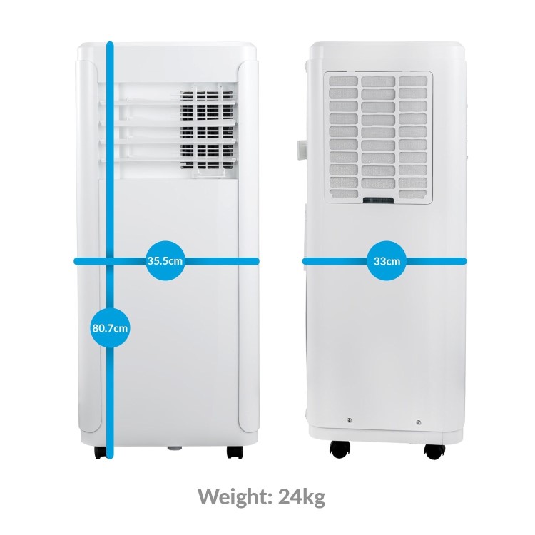electriQ 12000 BTU Portable Air Conditioner for rooms up to 30 sqm