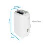 GRADE A2 - electriQ 12000 BTU SMART WIFI App-controllable  Portable Air Conditioner with heatpump for rooms up to 30 sqm - Alexa Enabled