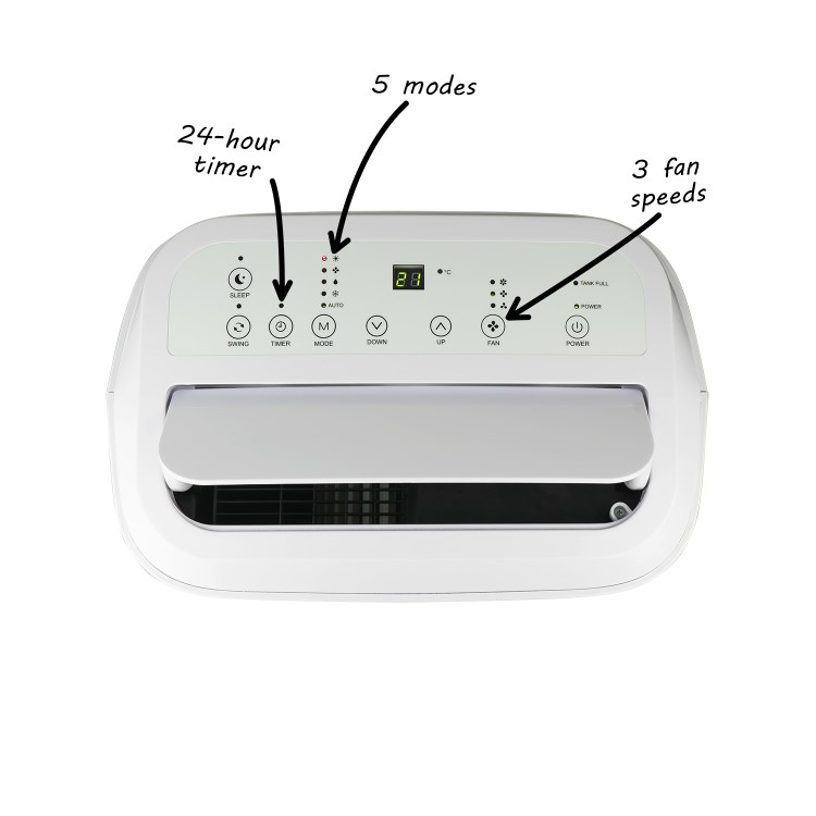 16000 BTU 4.6 Kw Portable Air Conditioner with Heat Pump up to 42 sqm - Factory Outlet
