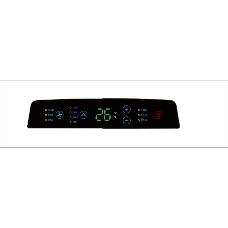 GRADE A1 - electriQ 12000 BTU 3.5 kW Premium Air Conditioner with Heat Pump for rooms up to 30 sqm