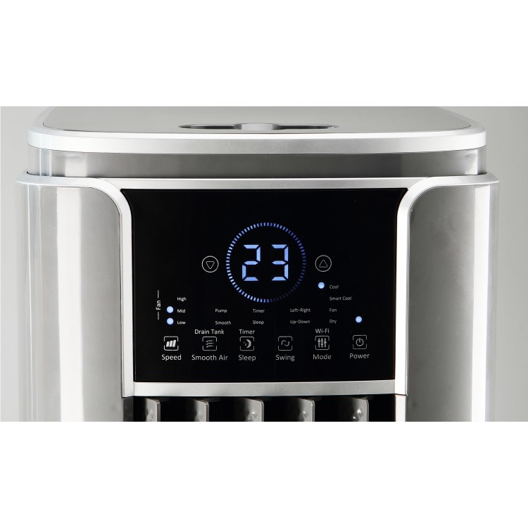 GRADE A2 - Refurbished electriQ SupremeCool 8000 BTU Quiet Portable Air Conditioner without remote