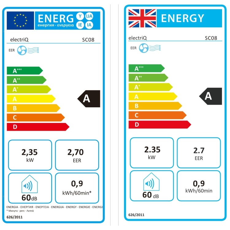 Refurbished electriQ SupremeCool 8000 BTU Quiet Portable Air Conditioner