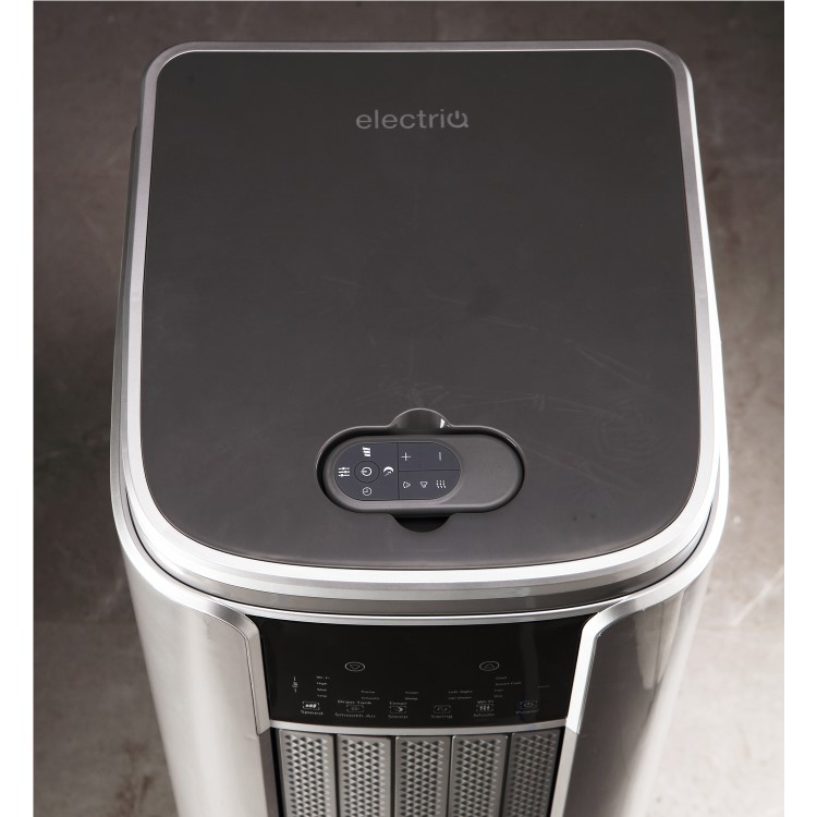 GRADE A2 - electriQ SupremeCool 14000 BTU Quiet Smart Portable Air Conditioner with Heat Pump