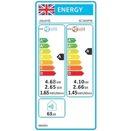 GRADE A2 - electriQ SupremeCool 16000 BTU Quiet Smart Portable Air Conditioner with Heat Pump