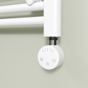 SHE2-0.8W White electriQ 800W Smart Wi-Fi Thermostatic Heating Element for Electric & Dual-Fuel Radiators and Towel Rails – Plug-In or Hardwired