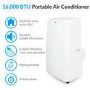 GRADE A3 - electriQ 16000 BTU Quiet Portable Air Conditioner - for large rooms up to 42 sqm