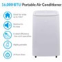electriQ 16000 BTU Quiet Portable Air Conditioner - for large rooms up to 42 sqm