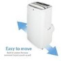 GRADE A3 - electriQ 16000 BTU Quiet Portable Air Conditioner - for large rooms up to 42 sqm