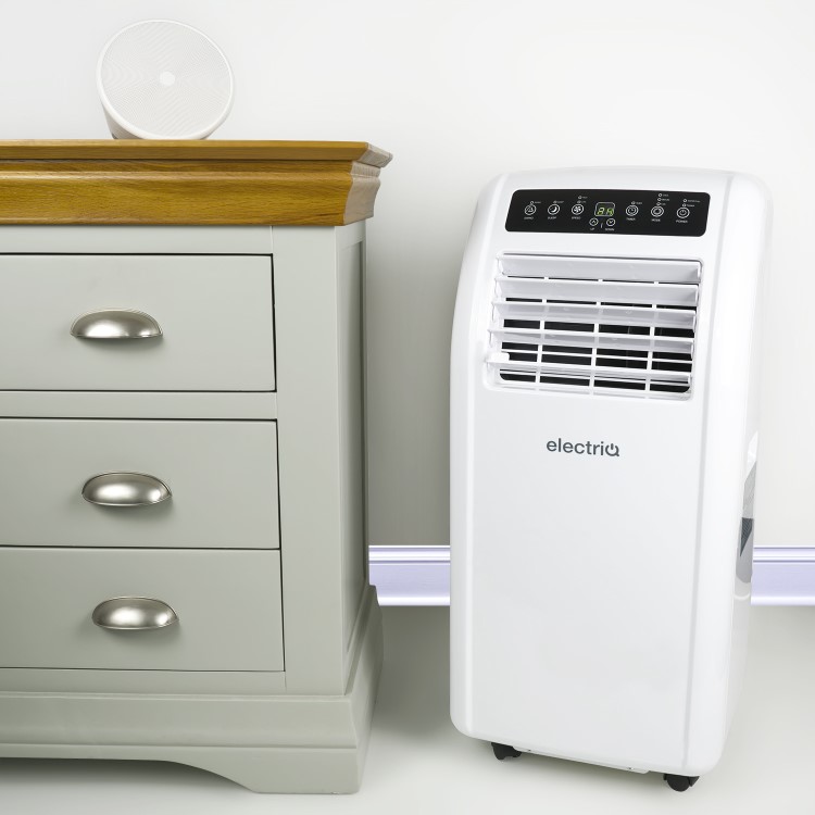 GRADE A1 - electriQ 10000 BTU Quiet Air Conditioner for rooms up to 25 sqm