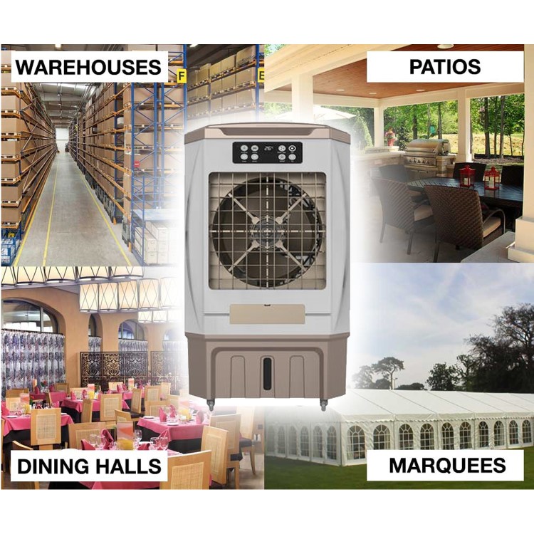 GRADE A1 - Storm100E 100L Powerful Evaporative Air Cooler for areas up to 100 sqm  