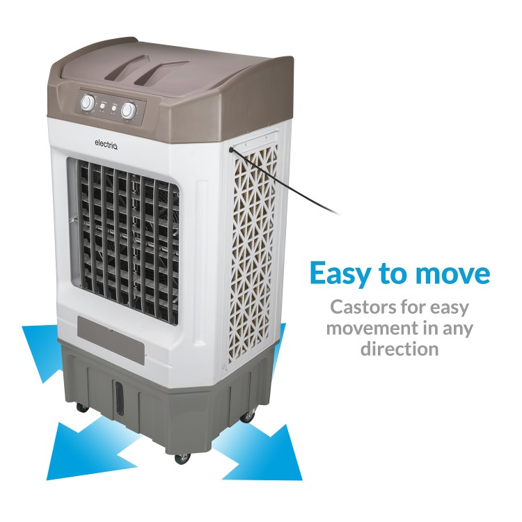 electriQ Storm 80L Commercial Evaporative Air Cooler - Powerful and Robust Spot Cooling
