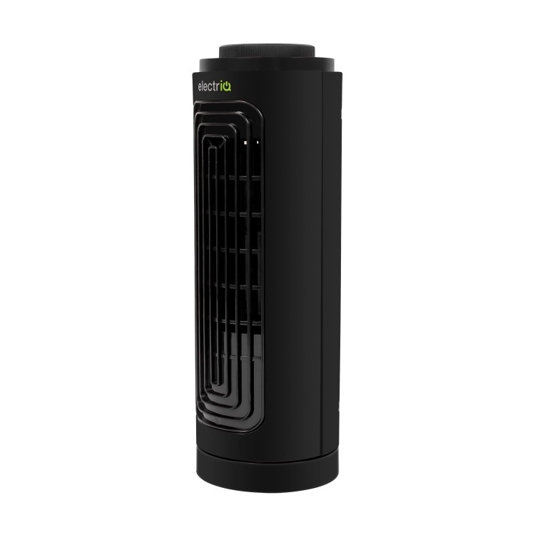 Refurbished electriQ Slim Tower Fan with Oscillation and 3 speed settings Black