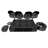 Box Opened electriQ CCTV System - 4 Channel 720p DVR with 4 x 800TVL Bullet Cameras & 1TB HDD