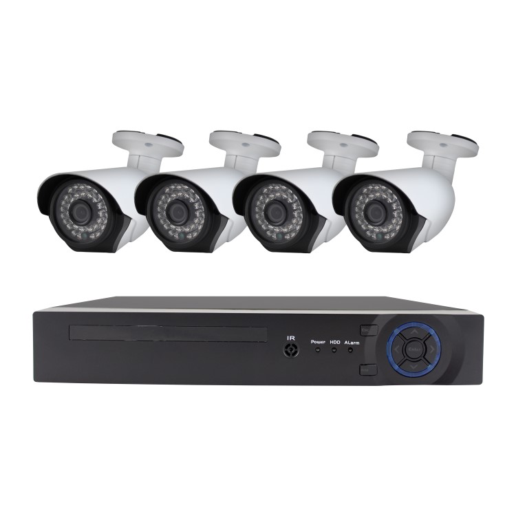 electriQ CCTV System - 4 Channel 1080p DVR with 4 x 1080p Bullet Cameras & 2TB HDD